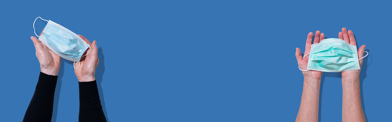 Concept of preventive measures against coronavirus infection