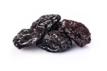 Dry fruit prune closeup. Fruit of dried prune