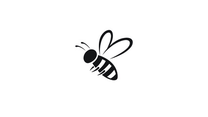 Fototapeta na wymiar Creative Bee Insect Abstract Logo