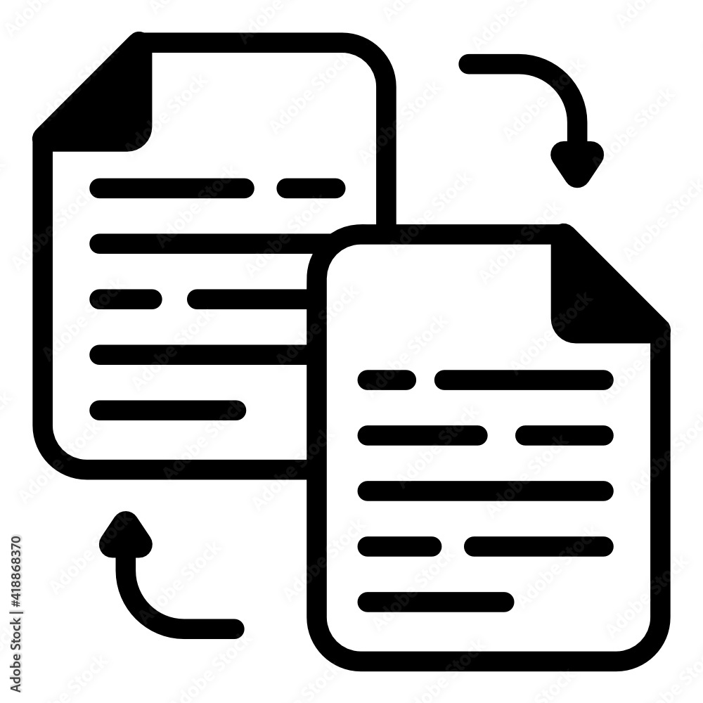 Canvas Prints article writing in solid style icon, editable vector