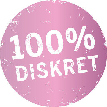 violetter Button 100% Diskret