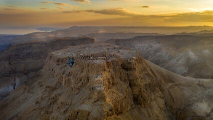 sunrise in Masada 