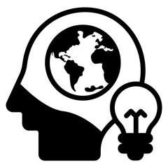 
An inner dialogue concept icon

