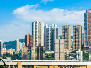 Fototapeta na wymiar Hong Kong skyscrapers, Central district Hong Kong