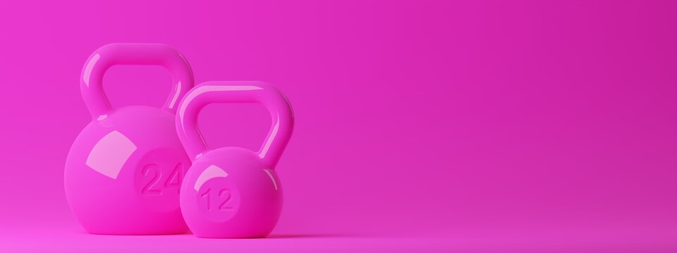 Фитнес розовый фон