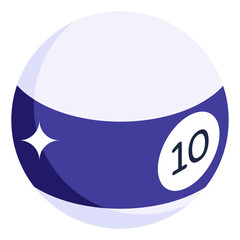 
Hard ball, cricket ball icon of isometric style 

