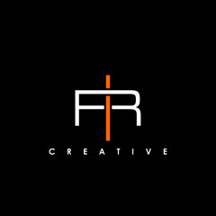 RI, IR Letter Initial Logo Design Template Vector Illustration