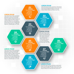 Abstract 3D Paper Infographics. Business template .Vector illustration