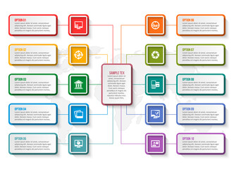 Abstract 3D Infographics. Business template .Vector illustration