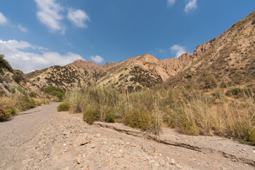 mountainous and eroded landscape in southern Spain