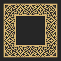 Decorative rectangular stylish frames.