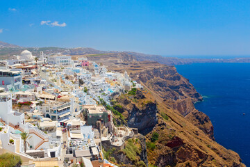 Fototapeta na wymiar Wunderschöne Insel Santorini, Griechenland