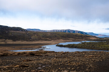 Lake Selvallavatn at the Selvellir valley on the Sn&aelig;fellsnes peninsula in western Iceland.