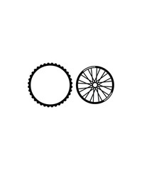 tire with rim icon,vector best flat icon.