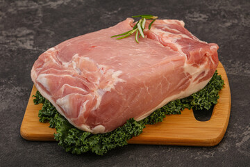 Pork meat piece for cooking