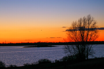 Sonnenuntergang am Werbeliner See