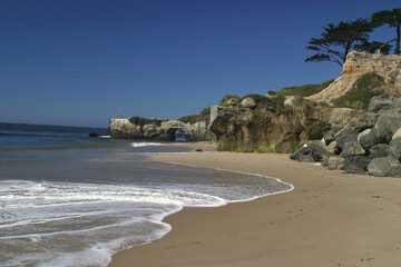 Cliffs on the west coast of the USA