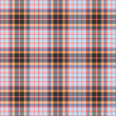 Plaid seamless pattern. Vector background of textile ornament. Flat fabric design.