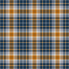 Plaid seamless pattern. Vector background of textile ornament. Flat fabric design.