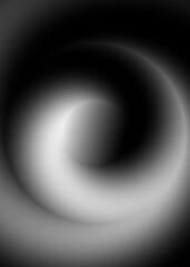 Circular monochrome gradient. Unusual minimalistic background. Cover design, banner. EPS vector.