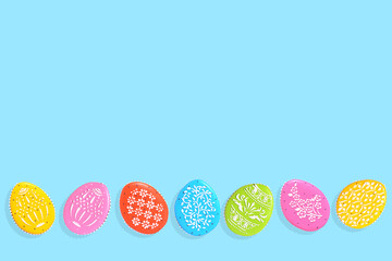 . Easter decoration, freshly baked gingerbread in the form of Easter eggs. Easter holiday card.