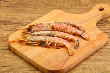Tasty big Langoustine over the board