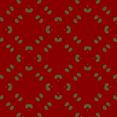  Seamless pattern with symmetric geometric ornament.
