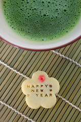 Happy New Year Matcha und S&uuml;&szlig;igkeit