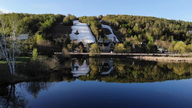 Laurentian Mountains in Quebec in Spring (Laurentides)
