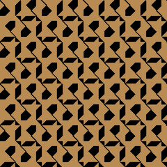 Nostalgic artistic geo seamless pattern design in black, gold, beige, camel  design for, bag, leather, fabric, curtain, wear, bikini, 