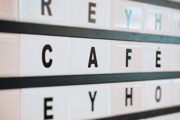 Cafe shop sign Coffee shop  restaurant business signage