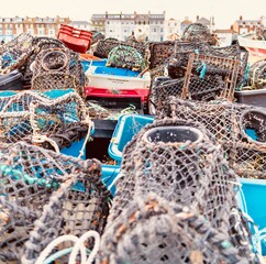 lobster pots and nets