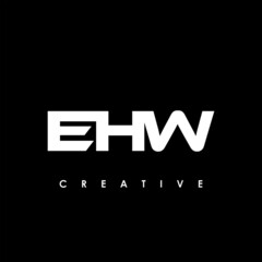 EHW Letter Initial Logo Design Template Vector Illustration