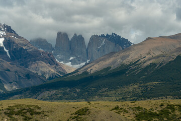 Parque Nacional de Torres del Paine na Patagônia chilena. Um dos locais mais procurados para fotógrafos de paisagem.