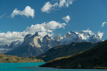 Obraz premium Parque Nacional de Torres del Paine na Patagônia chilena. Um dos locais mais procurados para fotógrafos de paisagem.
