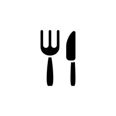 Cutlery icon in vector. Logotype