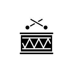 Drum icon in vector. Logotype