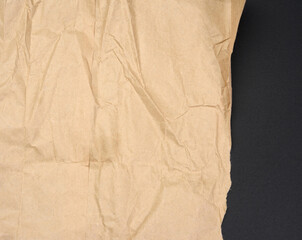 crumpled brown paper texture