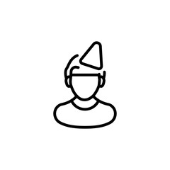 Birthday Boy icon in vector. Logotype
