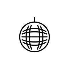 Disco Ball icon in vector. Logotype