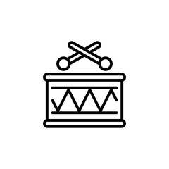 Drum icon in vector. Logotype