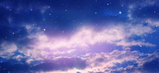 Obraz na płótnie Canvas night sky with stars.