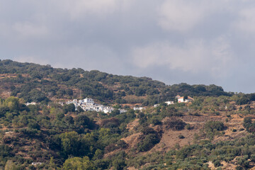 Fototapeta na wymiar village on the slopes of Sierra Nevada in southern Spain
