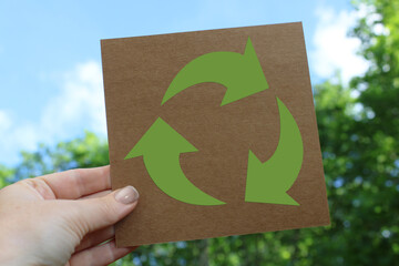 Recycler, Recyclage, arrière-plan nature
