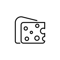 Cheese icon in vector. Logotype