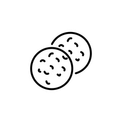 Biscuit icon in vector. Logotype