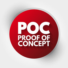 POC - Proof of Concept acronym, business concept background