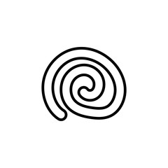 Mocha Roll icon in vector. Logotype