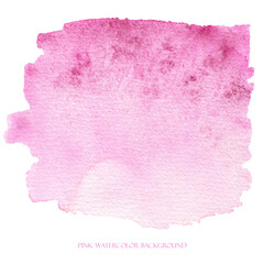 Pink watercolor splash Abstract watercolour background