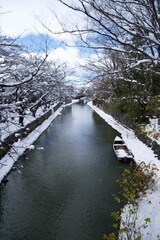 冬の八幡堀
